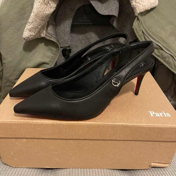 Christian Louboutin Sporty Kate Sling 55 mm Slingback pumps SZ 37 - Picture 2 of 7